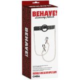 Breathable O-ring Gag with Nipple Clamps