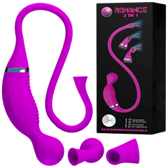 Rechargeable Romance 3in1 Vibrator