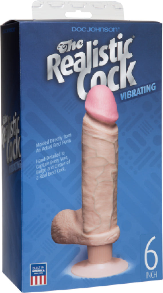 The Realistic Cock Vibrating 6" (Flesh)