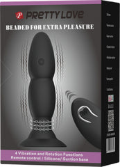 Beaded For Extra Pleasure Remote Butt Plug