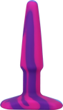 Groovy - Silicone Anal Plug - 4 Inch - Berry